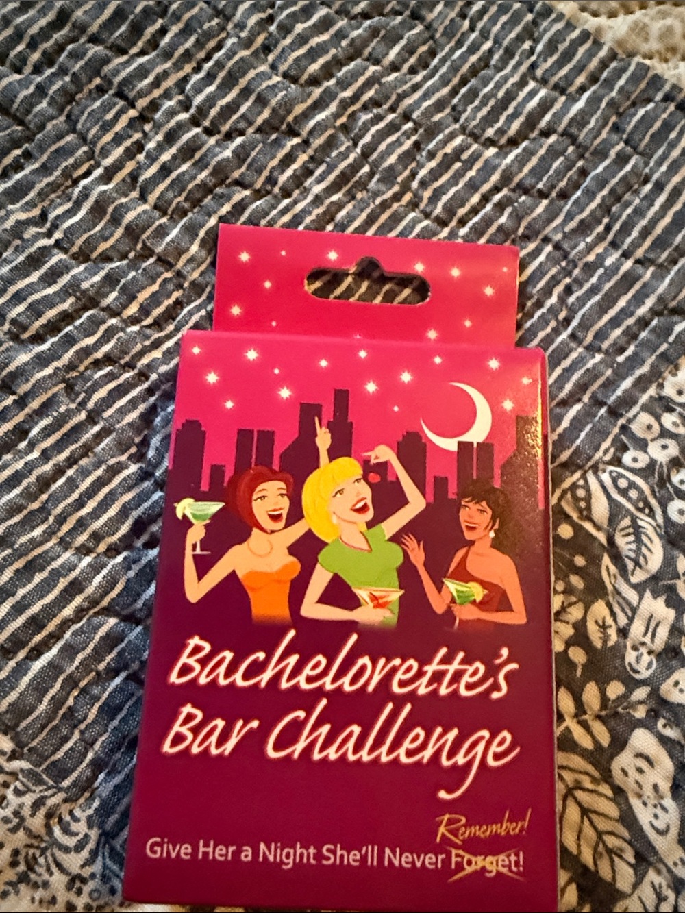 Bachelorette's Bar Challenge Party Game - Pink